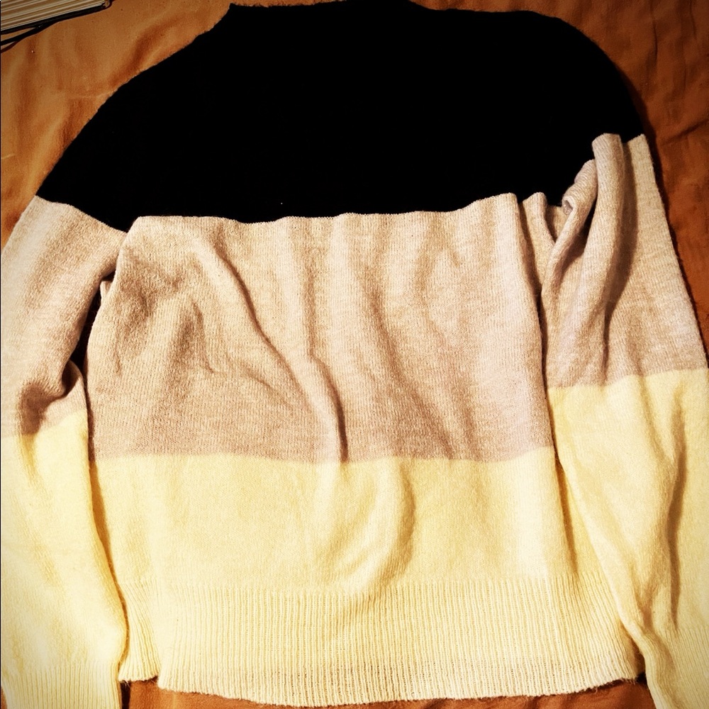 SHEIN Tri-Color Sweater for Women (L)